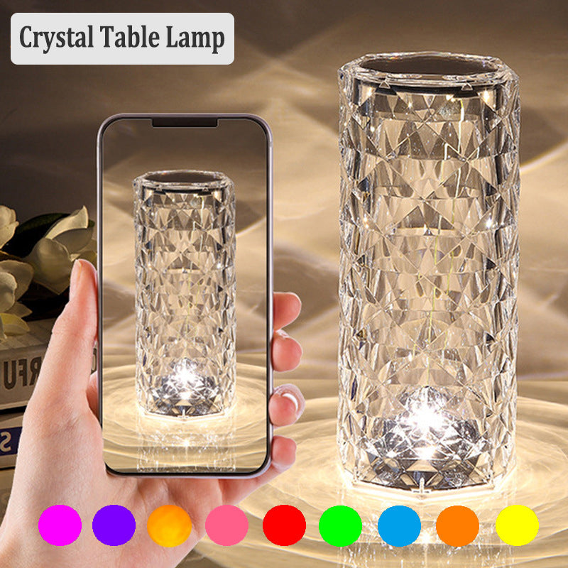 16 Colors changing LED Crystal Table Lamp