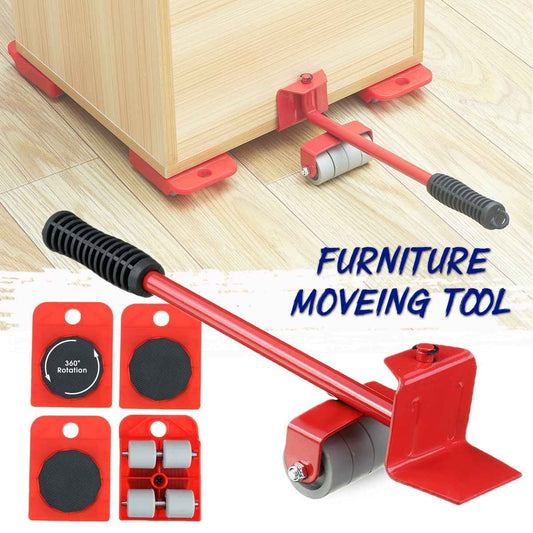 Furniture Lifter Mover Tool Set Furniture Lifting Wheels (5Pieces)