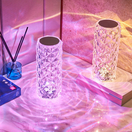 16 Colors changing LED Crystal Table Lamp